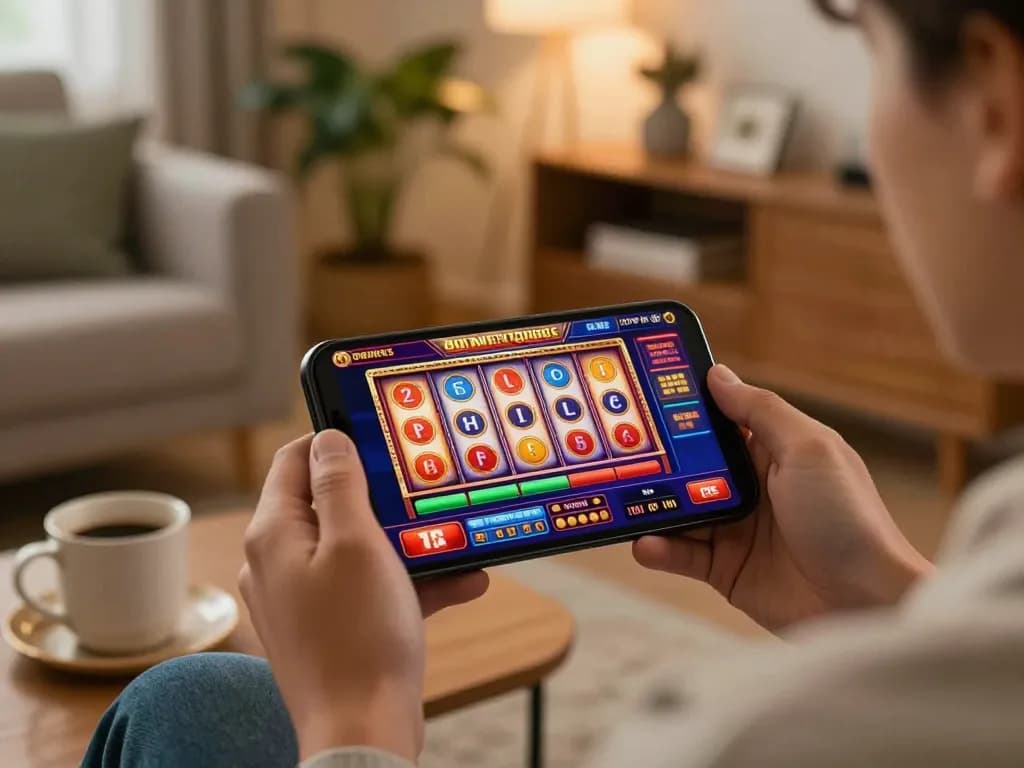 Experience exciting slot gameplay on mobile with 88 vv in a cozy home setting.