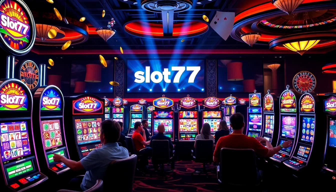 Play thrilling slot777 machines in an exciting casino atmosphere filled with luxury.