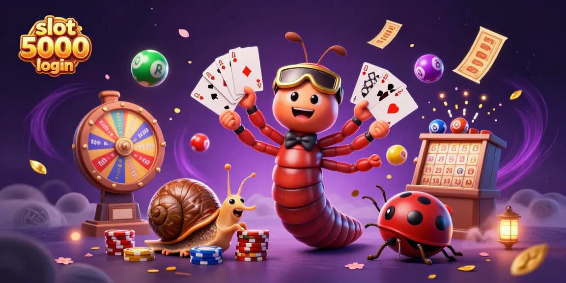 Experience vibrant gaming with slot 5000 login, featuring an exciting casino scene full of winning elements.