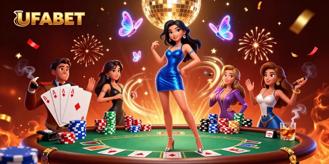 Experience the excitement of UFABET's thrilling gaming landscape with vibrant casino visuals and rich elements.