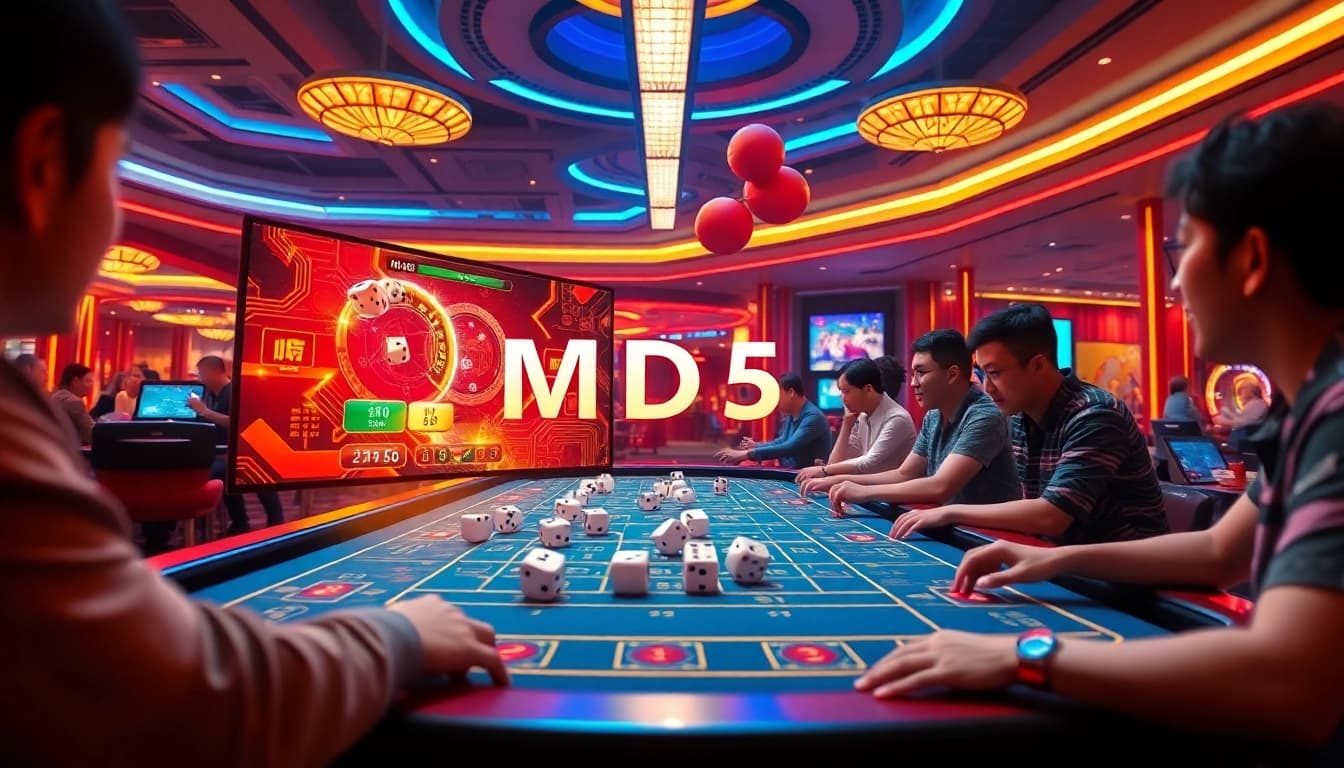 Players enjoying Tài Xỉu MD5 gameplay online at https://taixiumd5.world, showcasing excitement and transparency.