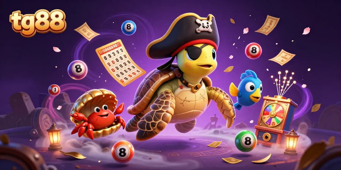 Experience the thrill at tg88 with vibrant lottery elements and dynamic characters in a captivating gambling world.