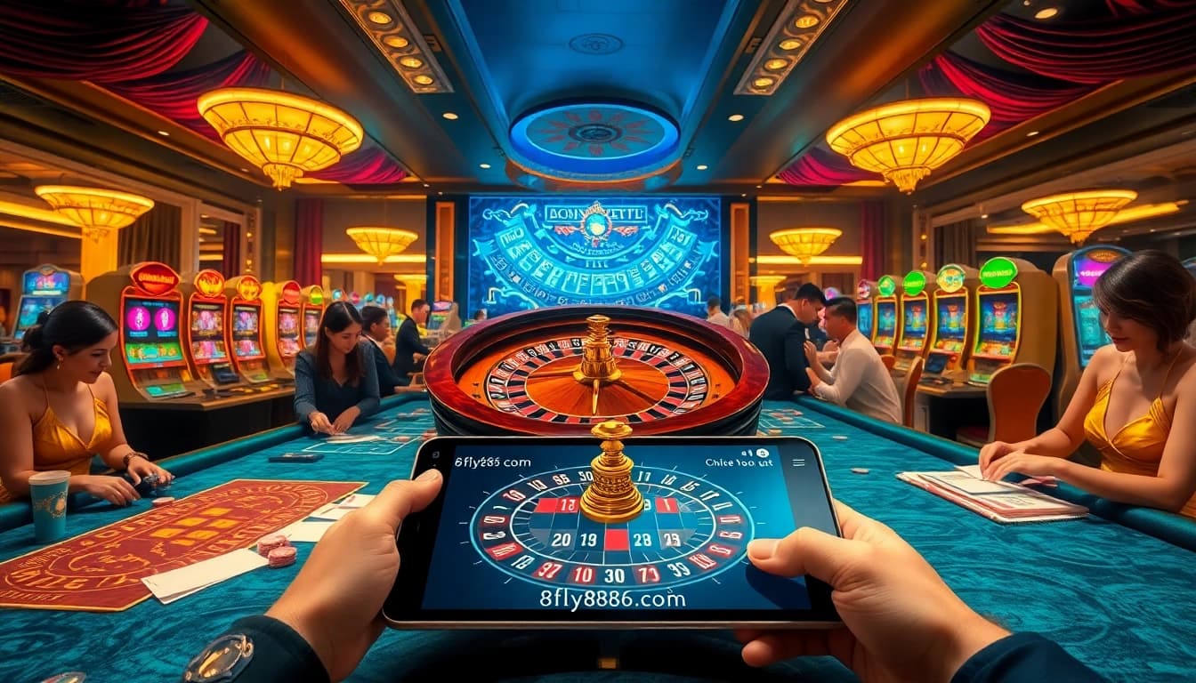 Experience thrilling gameplay at 8fly886 com with vibrant casino tables and exciting poker action.