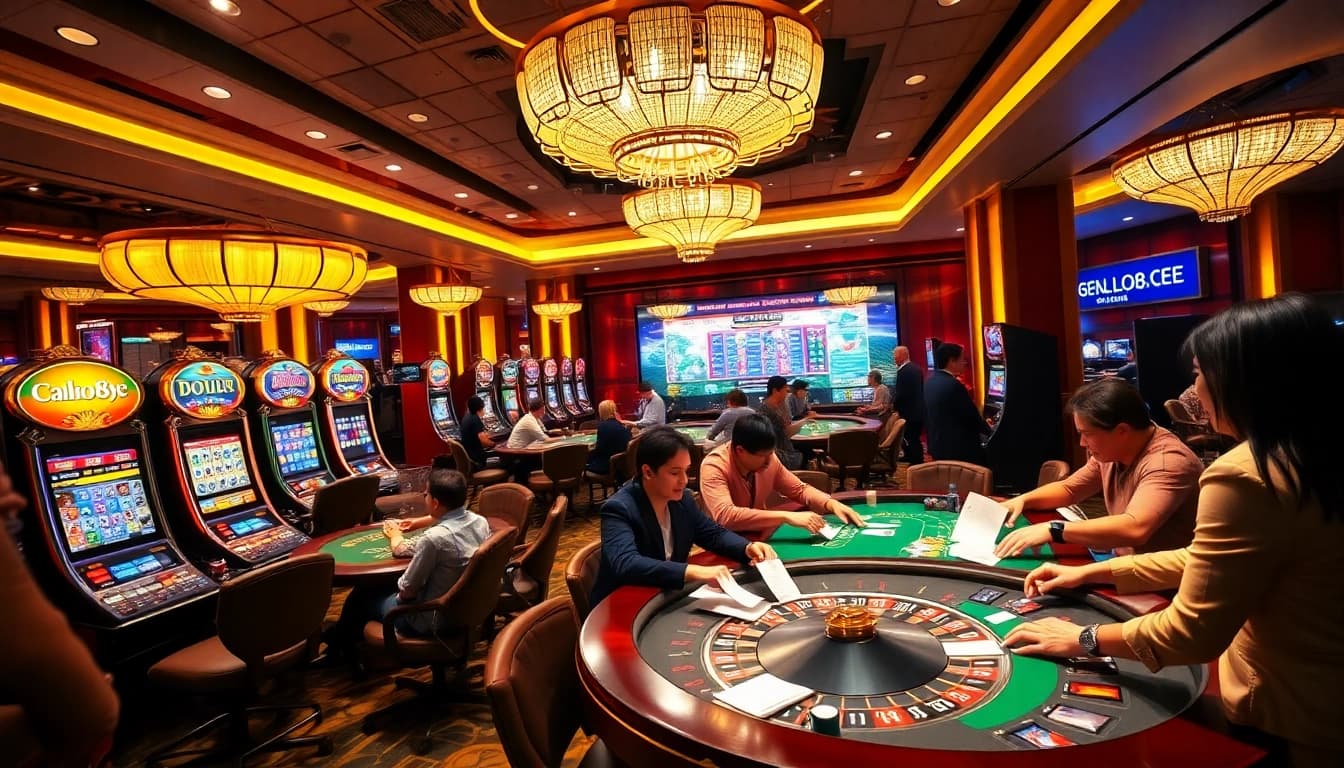 Engage in thrilling casino gameplay at hello88 .com with stylish tables, vibrant slot machines, and dynamic action.