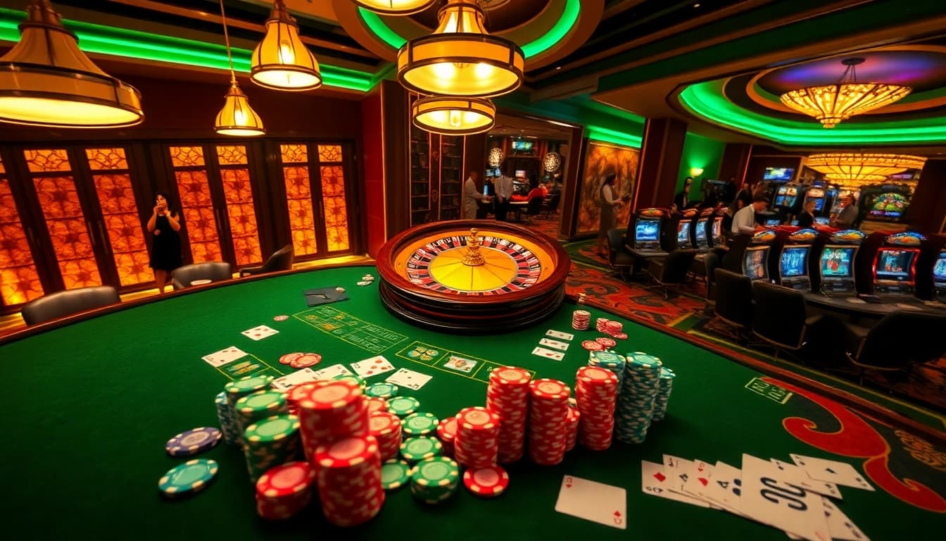 Experience thrilling gameplay at sunwin with vibrant casino tables and exciting games.