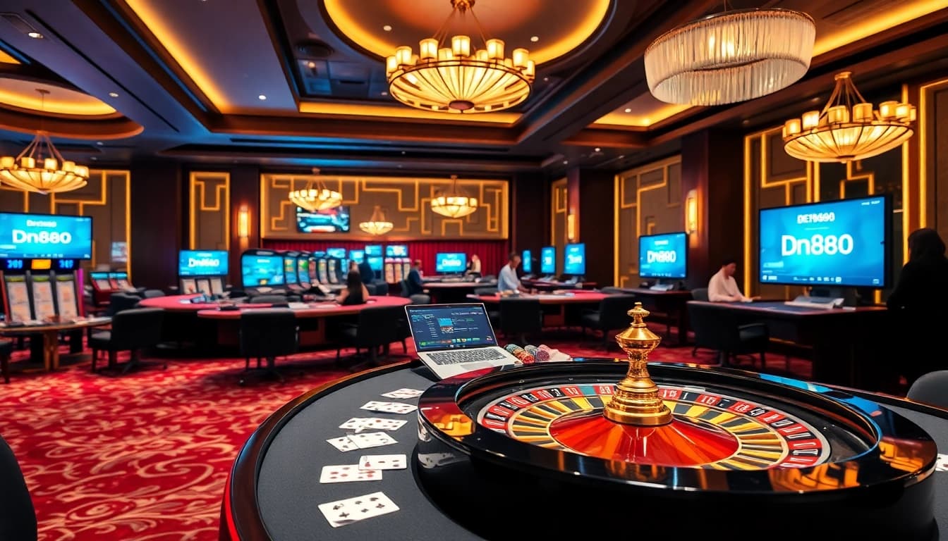 Experience thrilling action at the dn888 online casino with vibrant games and inviting atmosphere.