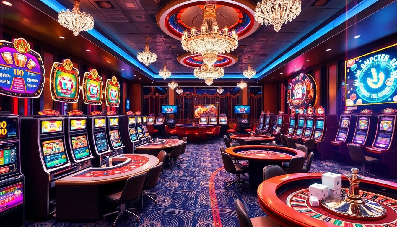 Experience the vibrant atmosphere of trang chủ xin88 with exciting casino games and digital betting interfaces.