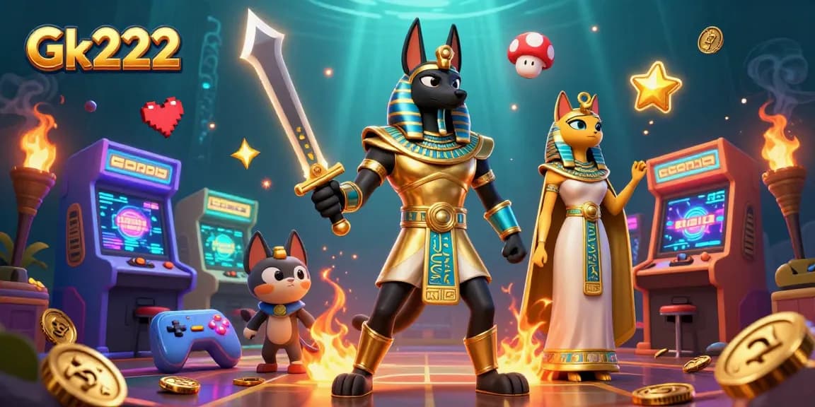 Experience thrilling gameplay and win at Gk222 with immersive 3D casino-themed graphics.