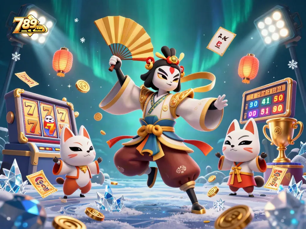 Experience the thrill of slots at 789CLUB with dynamic 3D characters and vibrant gaming elements.