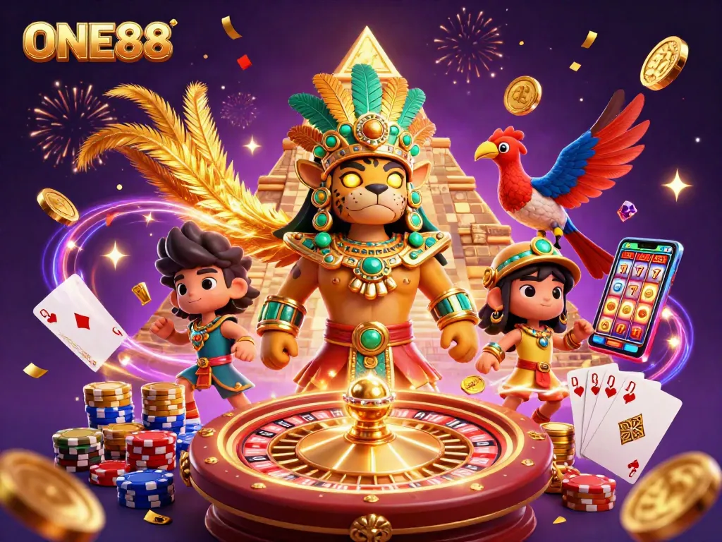 Engage in winning strategies at ONE88 with an exciting casino scene full of dynamic elements.