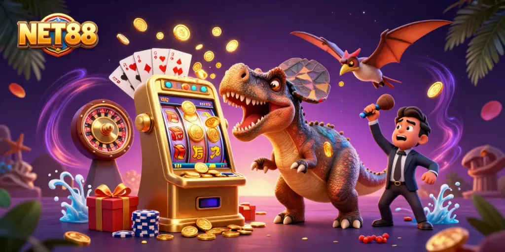 Experience NET88 with thrilling jackpot moments featuring dynamic slot action and exciting casino elements.