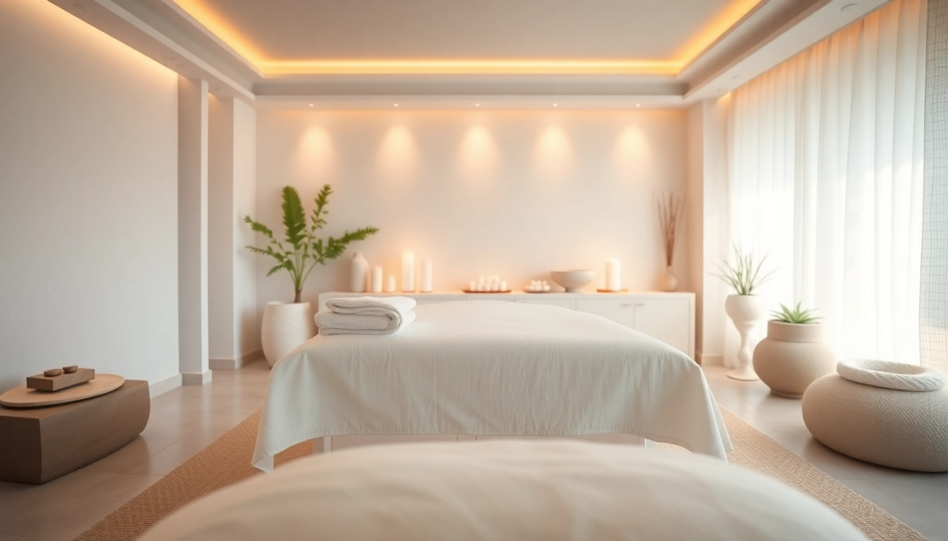 Spa Ads featuring a luxurious massage room with calming ambiance and serene decor.