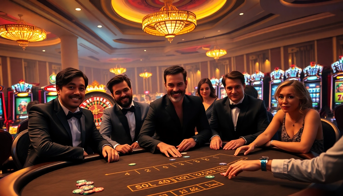 Action-packed casino scene at 789bet with blackjack, roulette, and vibrant players enjoying the excitement.
