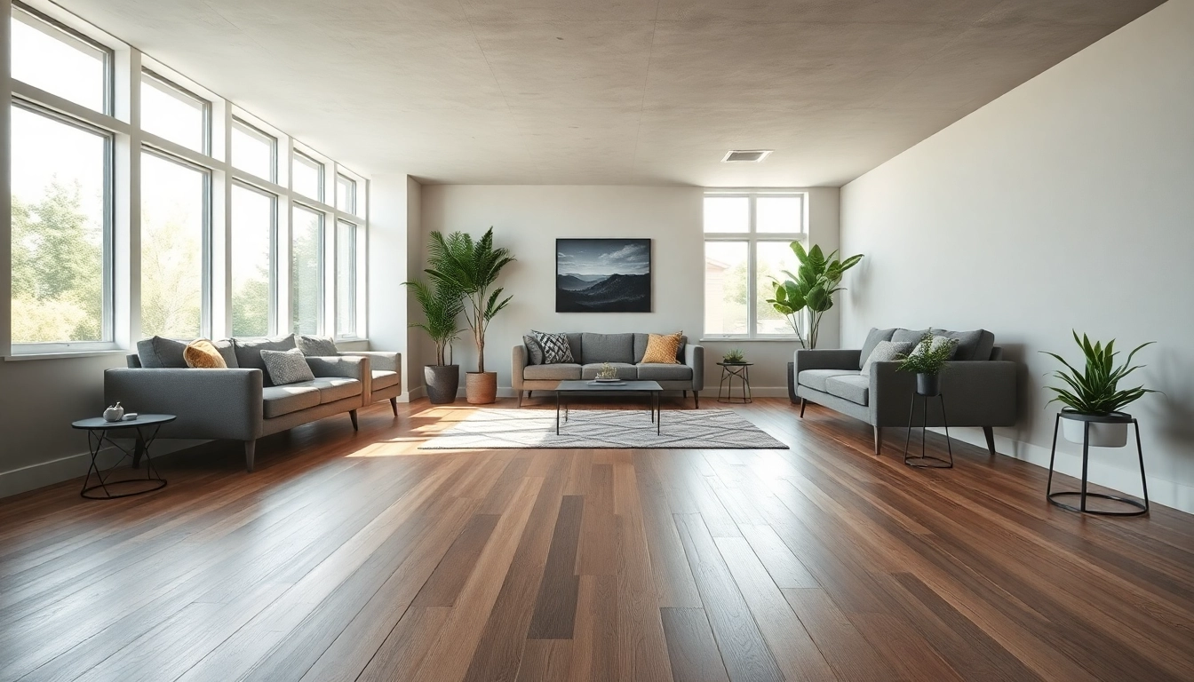 Bright and inviting basement renovation showcasing stylish furnishings and ample natural light.