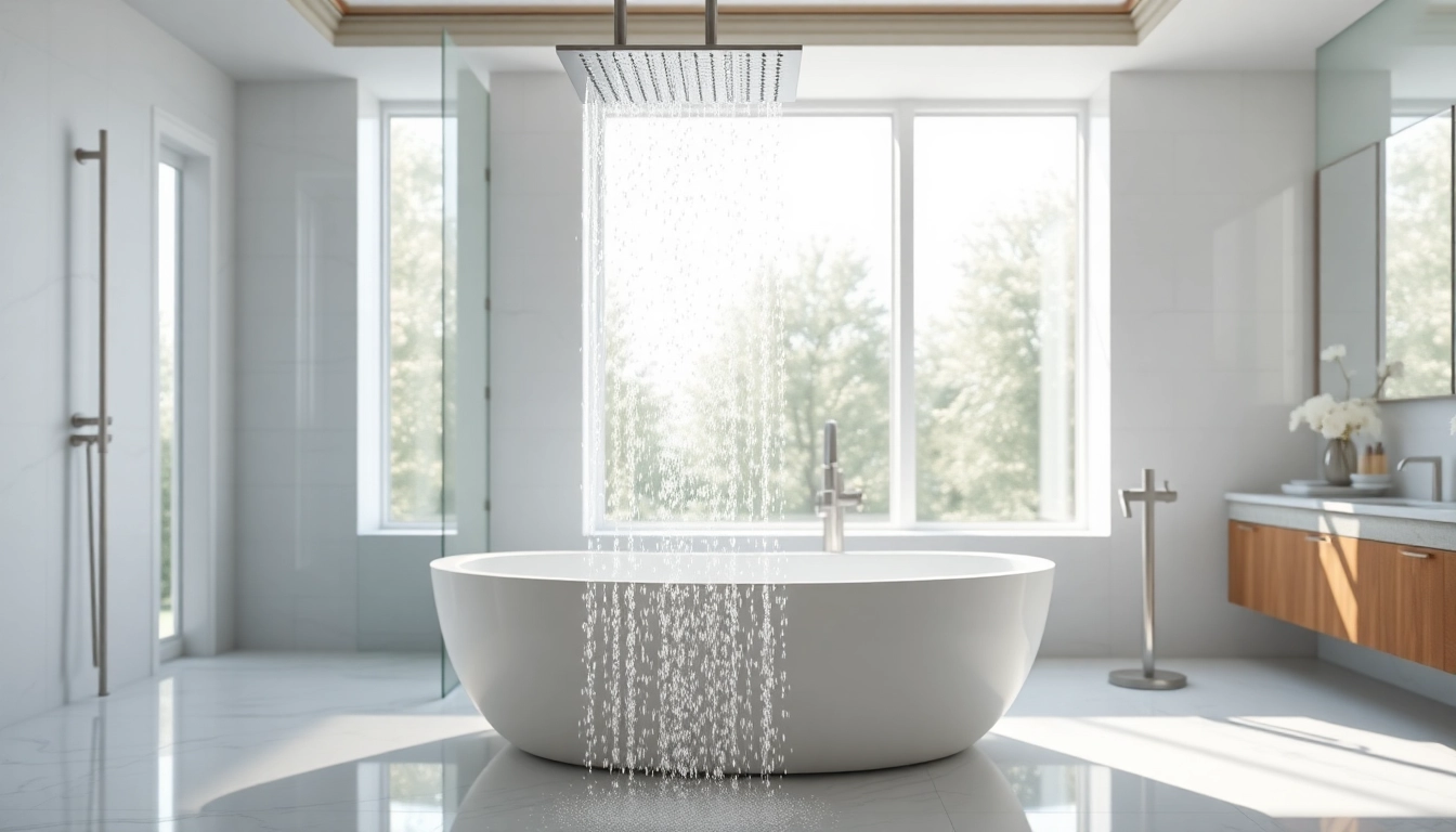 Experience luxurious designs with elegant showers uk in a serene modern bathroom setup.