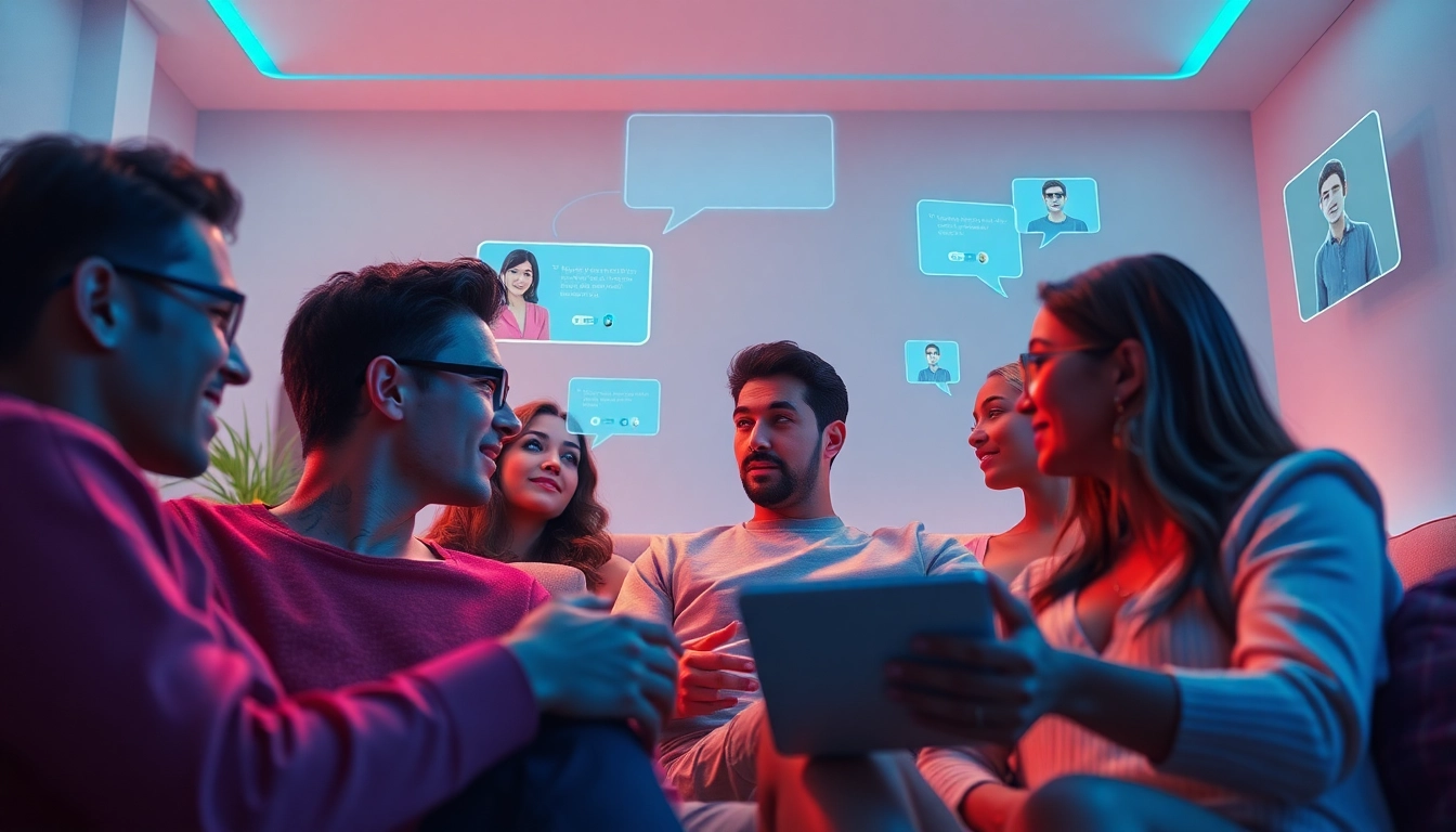 Engaging AI chatbots exploring human connections in the realm of sex AI technology.