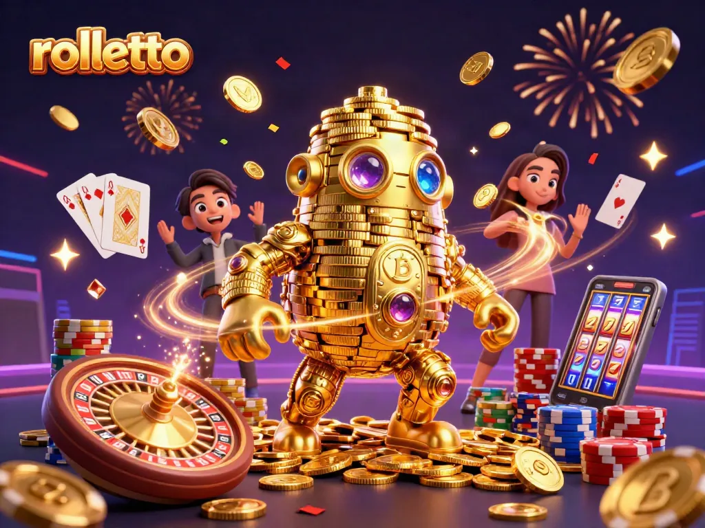 Spin the reels at Rolletto, experiencing a vibrant, exciting casino atmosphere.