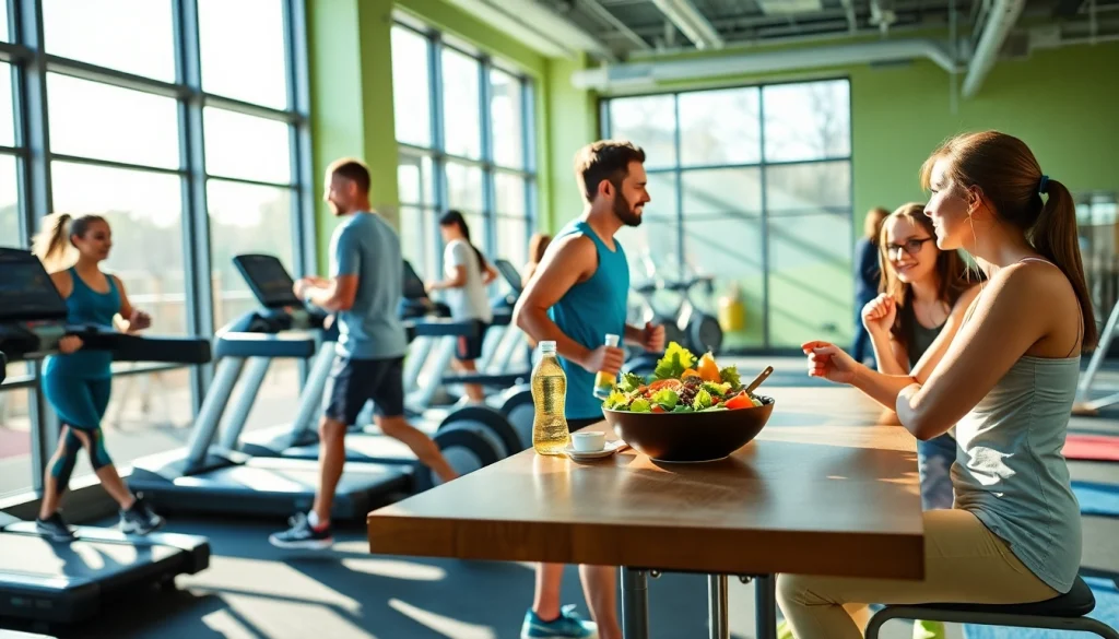 Group exercise scene showcasing effective weight loss activities in a bright gym.