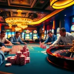 Experience the thrill of gaming with crush.on ai at a vibrant casino poker table filled with excitement and colorful chips.