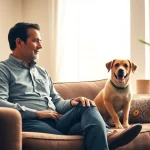 Psychologist with a dog Sydney provides therapy in a welcoming office space.