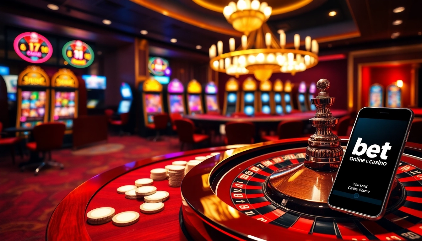 Exciting 12bet online gambling experience with cards, chips, and slot machines.