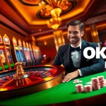 Experience the excitement of winning with OK365 link at a vibrant casino scene full of games and betting!