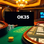 Experience the excitement of online gambling with the OK365 link showcasing vibrant casino elements.