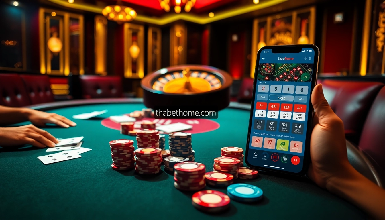Experience high-stakes gaming at thabethome.com with engaging poker action and vibrant casino ambiance.