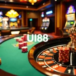 High-stakes gaming at UU88 featuring roulette, poker, and elite casino ambiance.