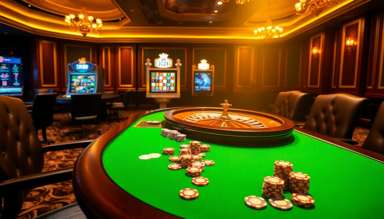 Experience thrilling gameplay at DR88 with vibrant casino tables and engaging player interactions.