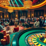 Experience thrilling gameplay at jun88 casino with vibrant tables, colorful chips, and an engaging roulette wheel.