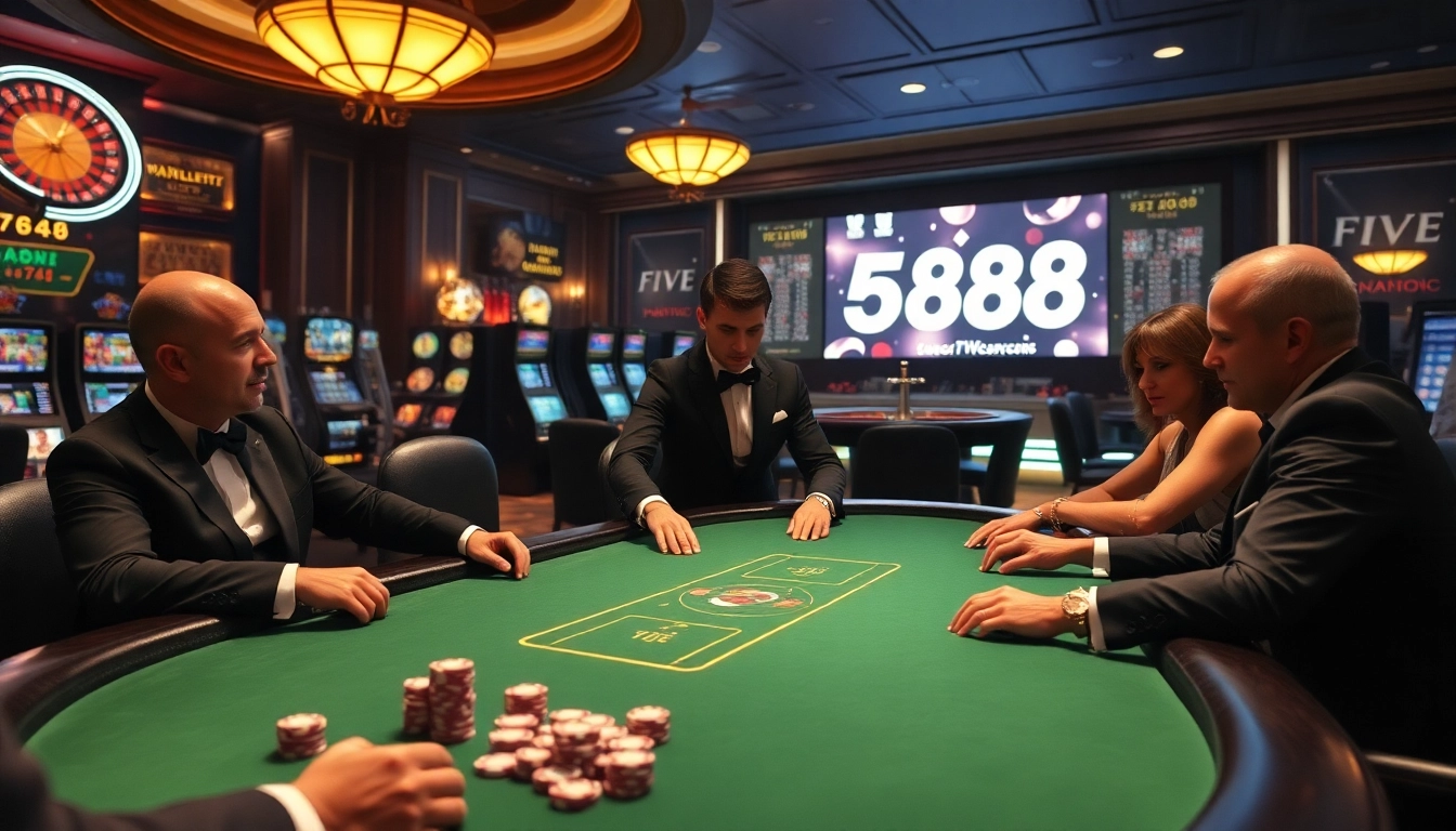 Join the thrilling action at FIVE88 with engaging casino games and strategic betting.