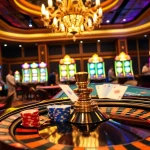 Players enjoying thrilling games at a QQ88 casino, showcasing poker chips and roulette excitement.