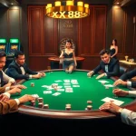 Experience the thrill of poker at xxx88 casino with high-stakes players and vibrant tables.