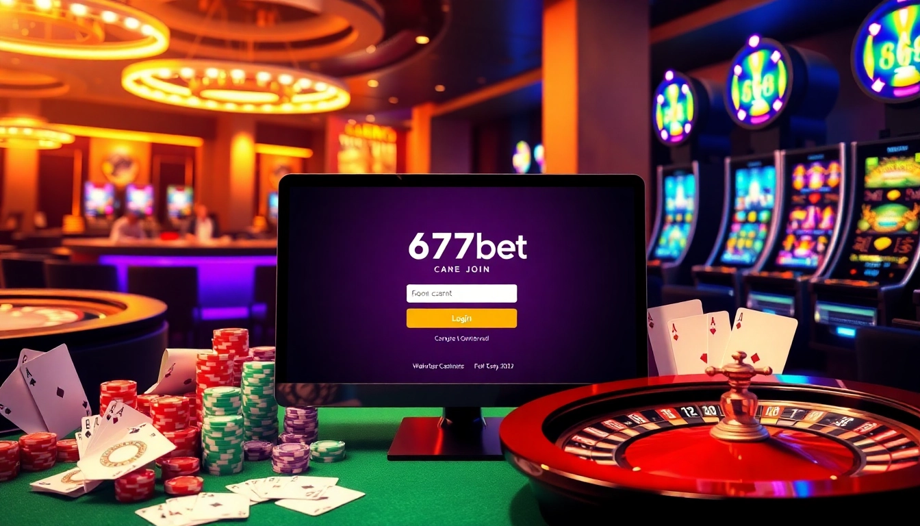 Engage in seamless betting with the 667bet Login interface surrounded by casino elements.