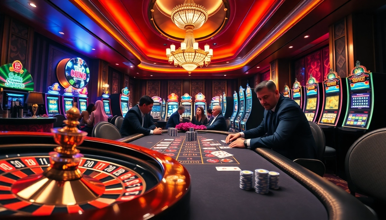 Experience the thrill of the 789win club with vibrant casino gaming tables and enthusiastic players.