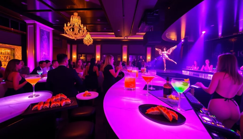 Enjoy a luxurious Dinner sxm experience at Club Noir, featuring captivating performers and gourmet body sushi.