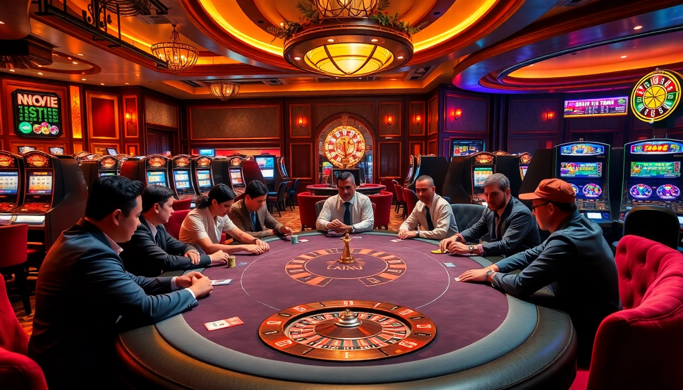 Experience thrilling gameplay at Nohu-inspired casino tables and vibrant slot machines.