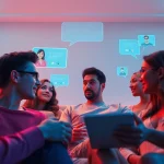 Engaging AI chatbots exploring human connections in the realm of sex AI technology.