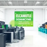 Find services providing free computer disposal near me in a modern electronic waste recycling facility.