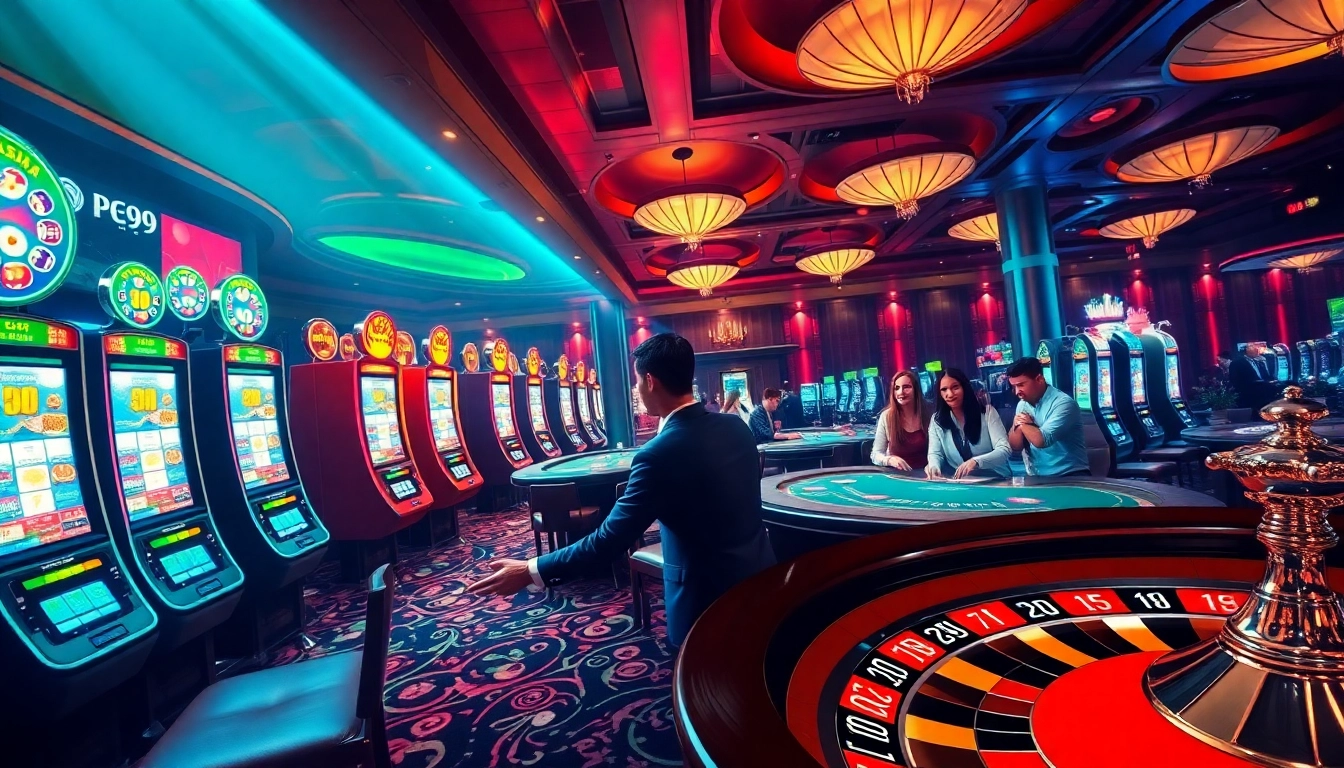 Experience the thrill of pg99 with dynamic casino games and players enjoying rich graphics.
