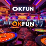 Engaging in exciting games at OKFUN casino, showcasing vibrant tables and players.