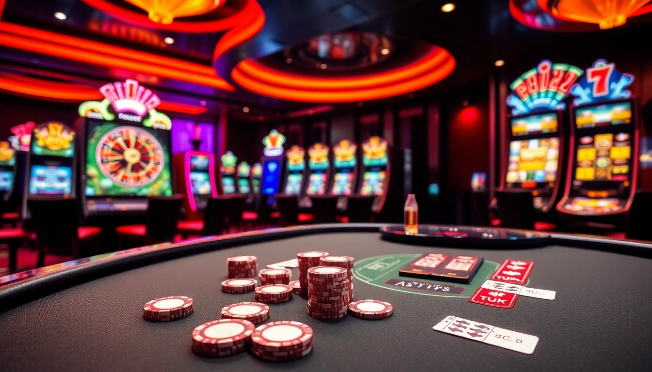 Experience thrilling gameplay at TX88 with engaging poker tables, vibrant slot machines, and exciting roulette wheels.