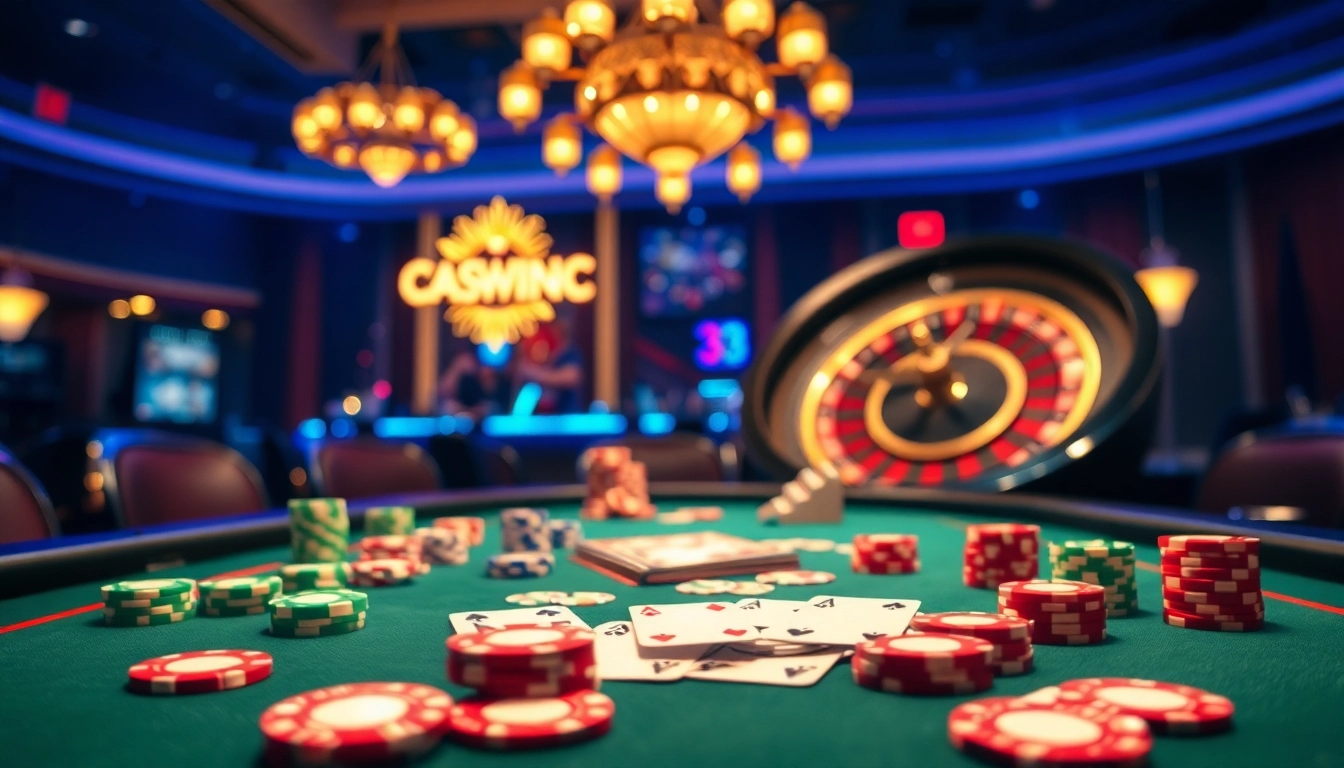 Ultimate gambling action at a luxurious poker table featuring 33WIN chips and cards.