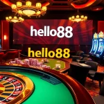 Experience thrilling moments at hello88 casino with vibrant gaming tables and exciting slot machines.