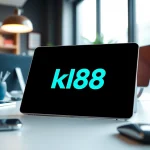 k88 tablet displayed in a modern workspace showcasing a vibrant interface
