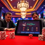 Experience the thrilling atmosphere at 888vi.space with a high-stakes poker game featuring intense players.