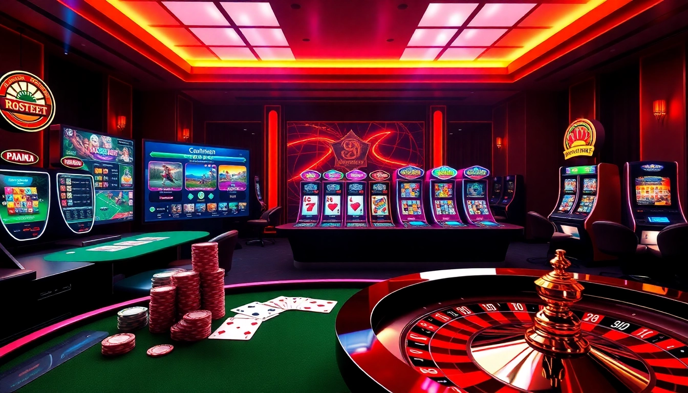 Experience the excitement of gambling at nhà cái PS99 with vibrant casino elements and digital betting interfaces.