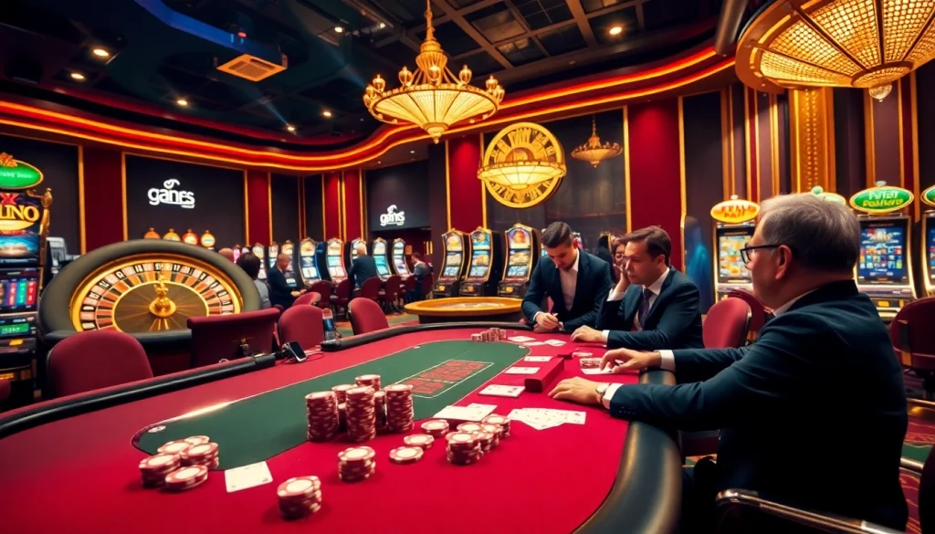 High-stakes gaming at ww88 com with poker, roulette, and vibrant casino ambiance.