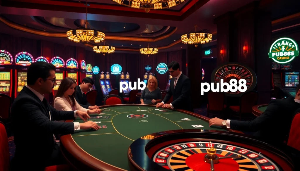 Experience vibrant gaming at trang chủ pub88 with high-stakes poker and dynamic slot machines.